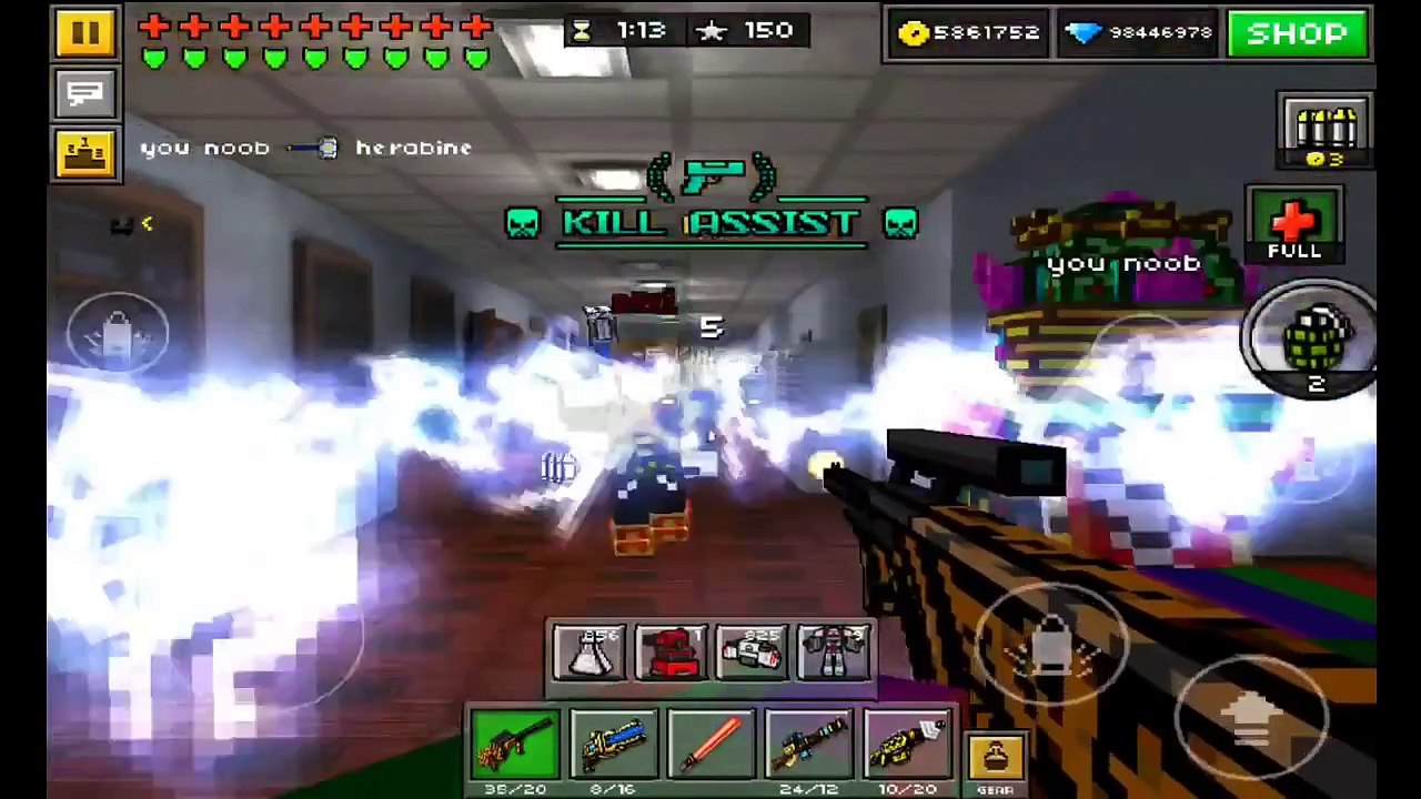 Pixel Gun 3D MOST OP WEAPON SETUP! BEST GUNS!  Myster07