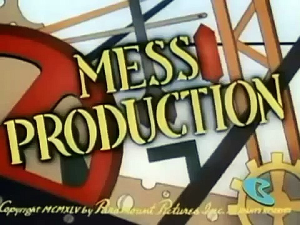 Old school Cartoons Popeye Mess Production