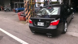 BMW E60 535 雙渦輪 改Q桑 排氣管 M5尾段 閥門設計 起步