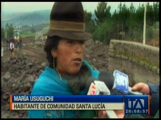 Nuevo deslave en Chimborazo ocasionó daños en la vía