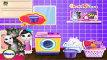 Talking Tom Washing Clothes - Children Games To Play - totalkidsonline