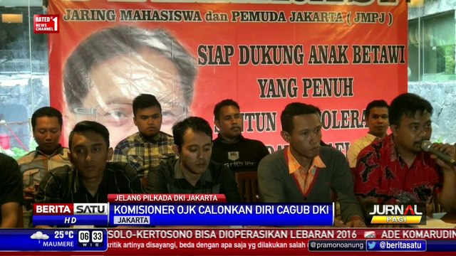 Pemuda dan Mahasiswa Dukung Komisioner OJK Ikut Pilkada DKI