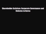 Download ‪Shareholder Activism: Corporate Governance and Reforms in Korea Ebook Free