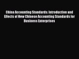 [PDF] China Accounting Standards: Introduction and Effects of New Chinese Accounting Standards