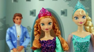 Anna & Elsa Fight Over Marrying Hans. DisneyToysFan