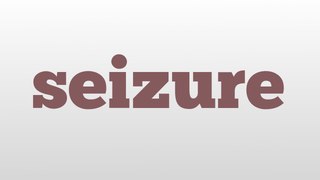 seizure meaning and pronunciation