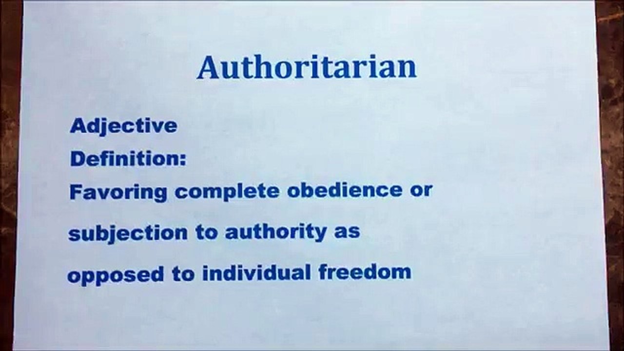 Authoritarian (News World)