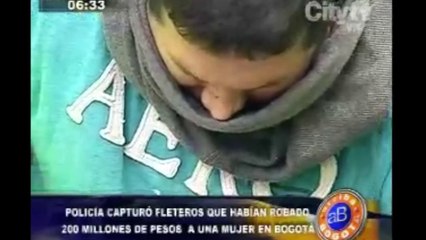 Arriba Bogotá: Policía capturó fleteros que habían robado 200 millones de pesos
