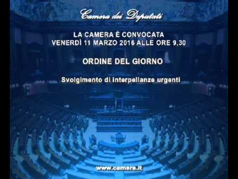 Roma - Camera - 17^ Legislatura - 588^ seduta (11.03.16)