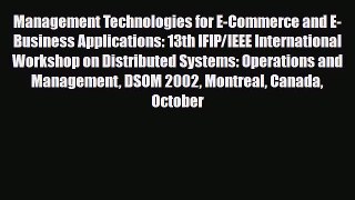 Read ‪Management Technologies for E-Commerce and E-Business Applications: 13th IFIP/IEEE International