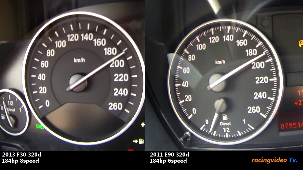 F30 320d vs. E90 320d Acceleration Test