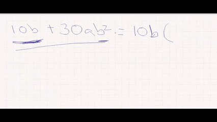 Factorización factor común ejemplo 2