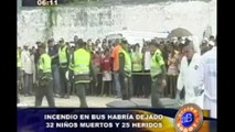 Arriba Bogotá: Incendio en bus habría dejado 32 niños muertos en Fundación, Magdalena