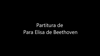 Para Elisa Partitura flauta, sax, violin, trompeta, oboe, chelo, viola, clarinete, tenor,