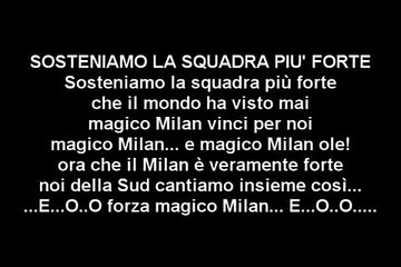 Roma Milan 0 0 AC MILAN Campione D ITALIA 2010/2011 I CORI CURVA SUD