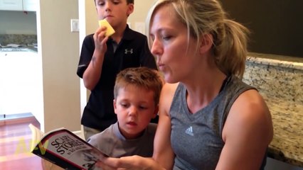 Kid has the cutest reaction to scary story