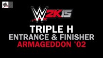 WWE 2K15 - Triple H - Armageddon 2002 Attire, Entrance & Finisher
