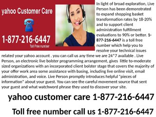 yahoo customer care 1-877-216-6447 yahoo help desk