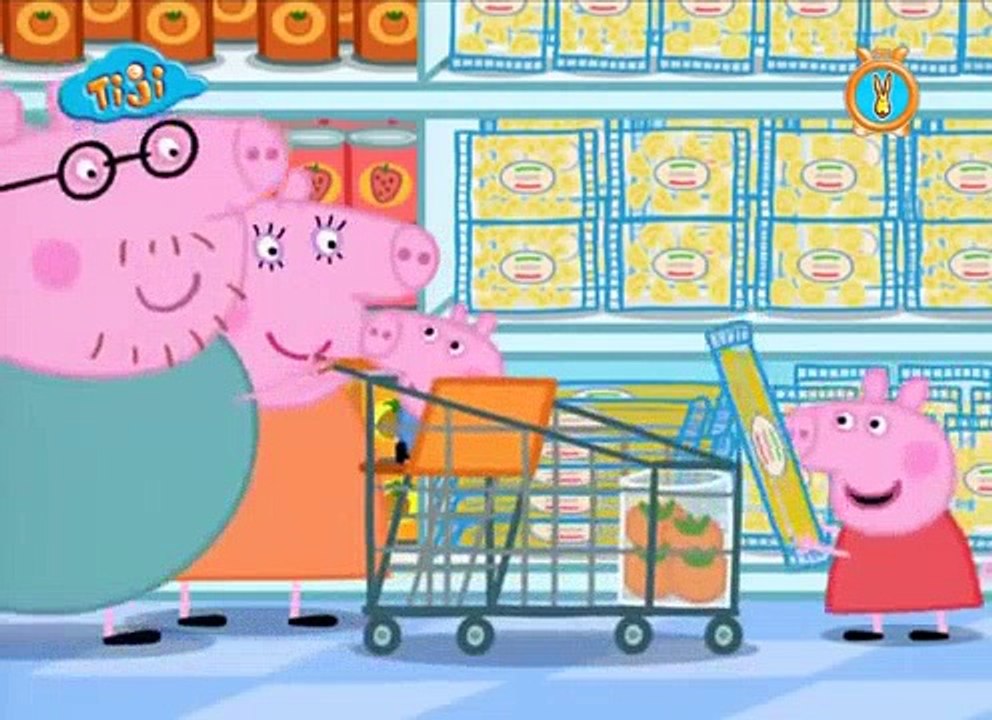 Peppa pig français   Le supermarche  Tchoupi Dessin Animé