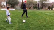 Cristiano Ronaldo & Cristiano Junior Plays Football Together 2016 HD FULL VIDEO