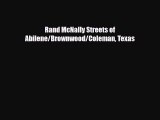 PDF Rand McNally Streets of Abilene/Brownwood/Coleman Texas Read Online