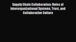 [PDF] Supply Chain Collaboration: Roles of Interorganizational Systems Trust and Collaborative