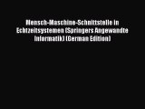 [PDF] Mensch-Maschine-Schnittstelle in Echtzeitsystemen (Springers Angewandte Informatik) (German