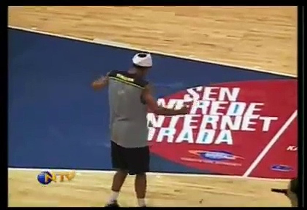 James The Flight White impossible dunks anti gravity