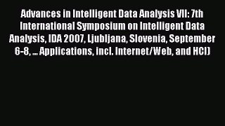 Read Advances in Intelligent Data Analysis VII: 7th International Symposium on Intelligent