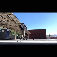 Man Makes Amazing Football Trick Shot into Shopping Cart