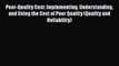 Download Poor-Quality Cost: Implementing Understanding and Using the Cost of Poor Quality (Quality