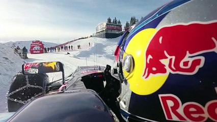 Max Verstappen onboard F1 Show Run in the Snow