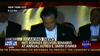 Romney and Obama Swap Zingers at Al Smith Dinner, 2012