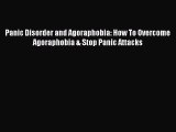 Download Panic Disorder and Agoraphobia: How To Overcome Agoraphobia & Stop Panic Attacks PDF