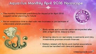 April 2016 Monthly Horoscope for Each Zodiac Sign