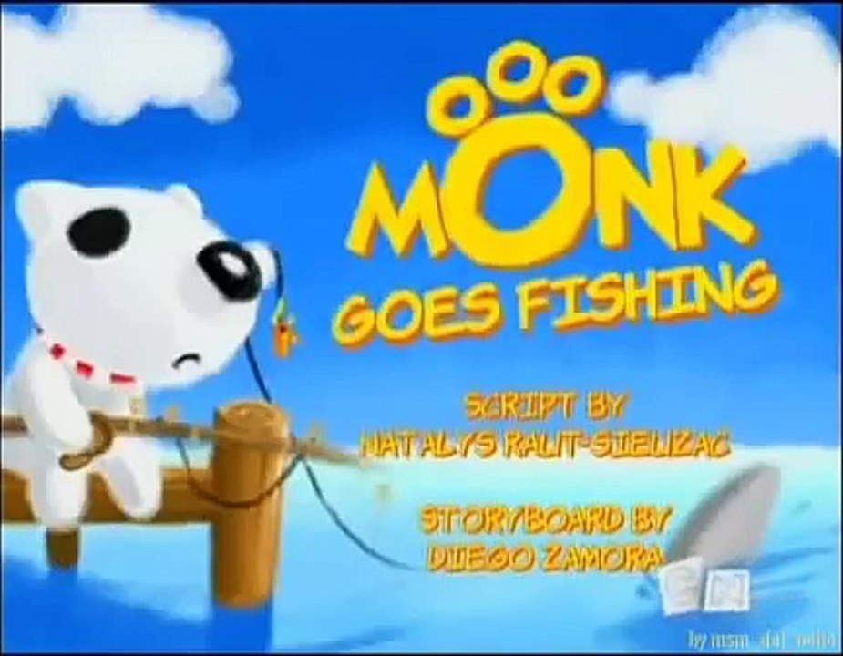 Monk Little Dog - Goes Fishing - Cartoon Network by bebzadit.mp4