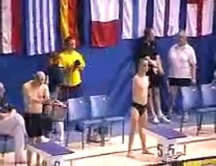 a real talent, man comes 1st in swimming without arms