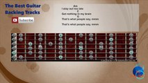 Shake It Off - Taylor Swift Guitar Backing Track with scale, chords and lyrics