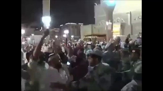 Raheel Shareef and Nawaz shareef at Masjid Nabvi