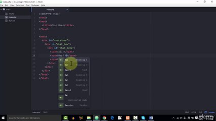 006 Creating The Main Page Of Chat Box