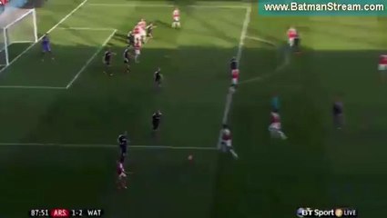 1-2 Danny Welbeck Goal HD - Arsenal 1-2 Watford - 13.03.2016