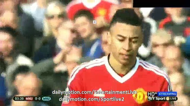 Jesse Lingard Incredible MISS - Man UTD vs West Ham