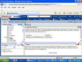 Obiee dashboard real-time