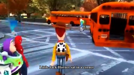 Cars Songs For Kids ♪ Little Jack Horner  ♪   Lightyear Hulk Nursery Rhymes Story Buzz