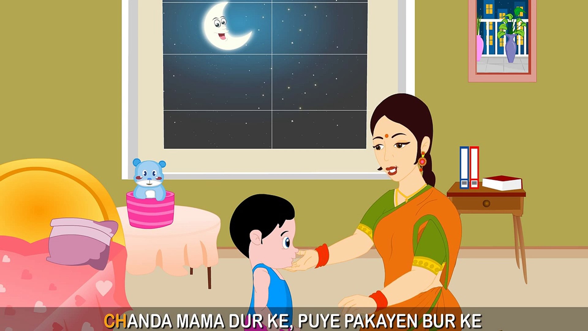 Chanda Mama Door Ke Vachan 1955 Childrens Popular Hindi Nursery Rhyme -  Dailymotion Video