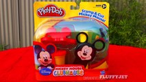 Play Doh Disney Junior Mickey Mouse Clubhouse Stamp & Cut Toy Review Cookie Monster Eating