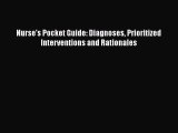 Download Nurse's Pocket Guide: Diagnoses Prioritized Interventions and Rationales Ebook Free