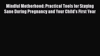 Read Mindful Motherhood: Practical Tools for Staying Sane During Pregnancy and Your Child's