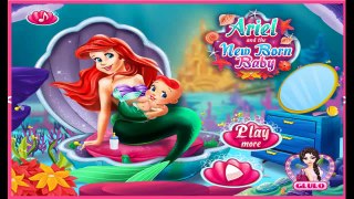 Ariel And The The New Born Baby - Cartoon Video Game For Girls