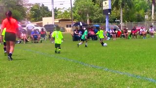Little kid's playing amazing football
